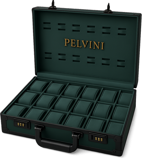 Luxury Pelvani® Briefcase - Emerald