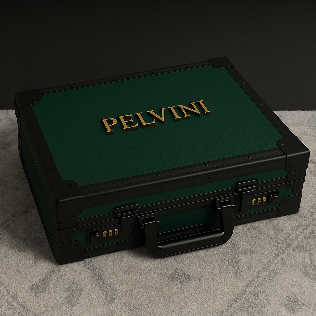 Luxury Pelvani Briefcase - Emerald