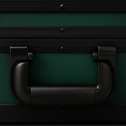 Luxury Pelvani Briefcase - Emerald